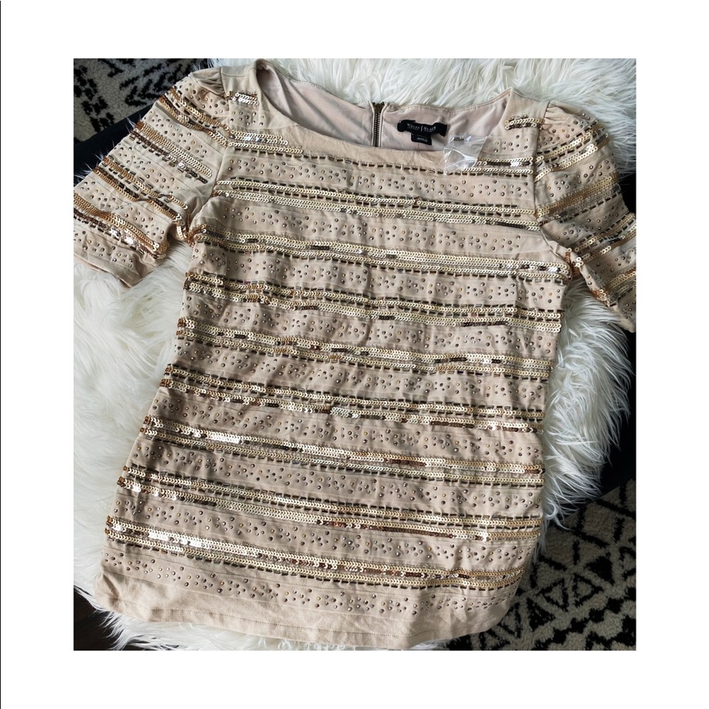 Sequin striped